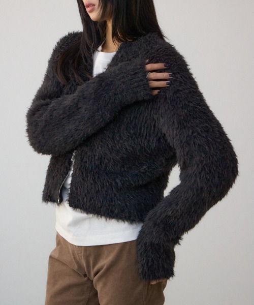 AZUL BY MOUSSY（アズールバイマウジー） カーディガン Wジップ