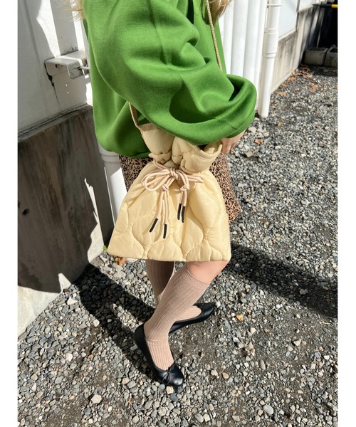 「WC」 ショルダーバッグ FREE カーキ レディース_画像3