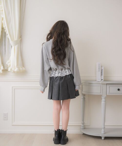 「ems excite」 スウェットカットソー FREE ダークグレー レディース_画像5