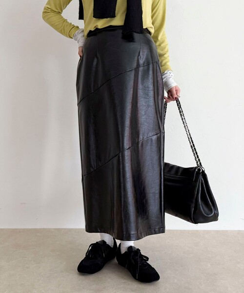 fredy emue（フレディエミュ） スカート ヴィンテージライクレザー