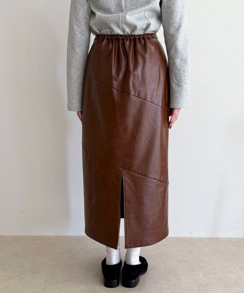fredy emue（フレディエミュ） スカート ヴィンテージライクレザー