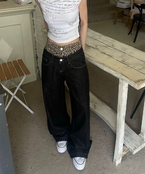 「almo」 「Lampoon」デニムパンツ SMALL ブラック レディース_画像6