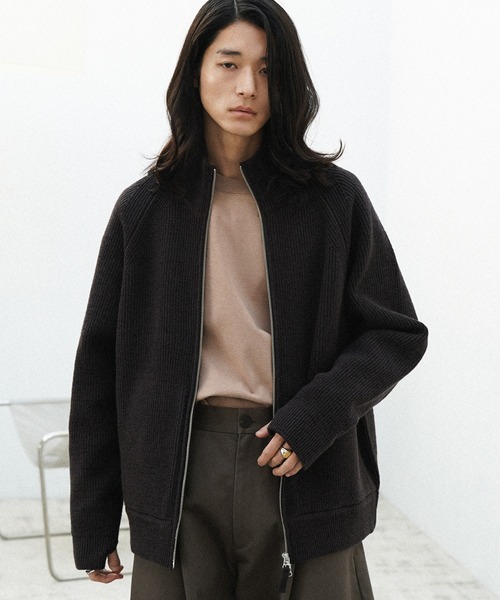 WYM LIDNM 「WYM LIDNM」 ニットカーディガン M グレー メンズ