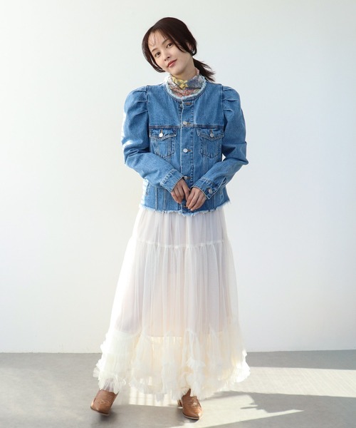 JENNE」 フレアスカート SMALL ピンク レディース JENNEラグジュアリー
