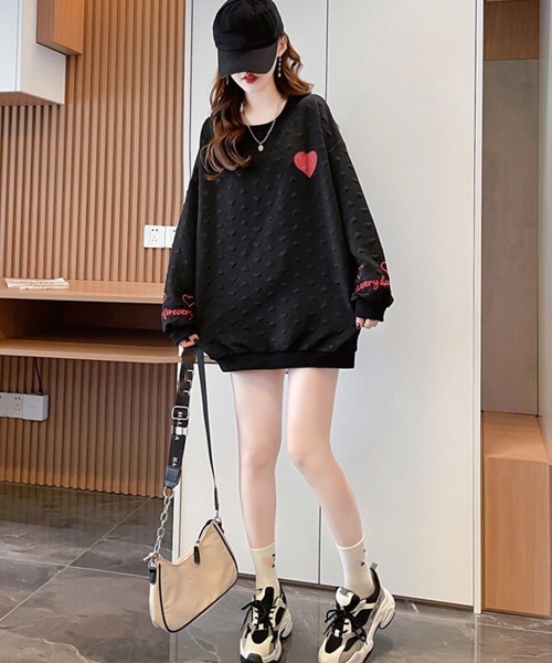 「Miniministore」 スウェットカットソー X-LARGE ベージュ レディース_画像2