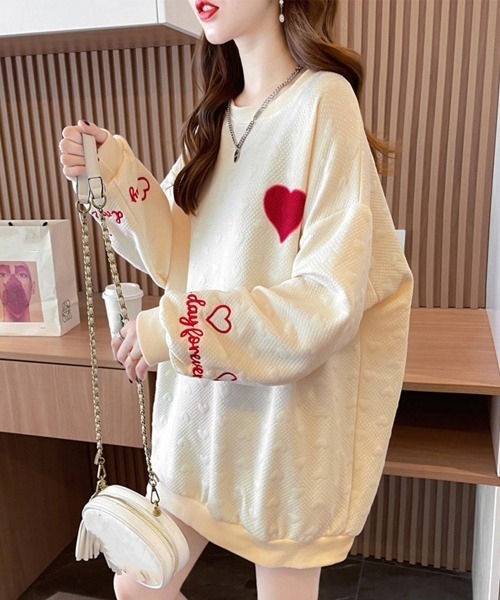 「Miniministore」 スウェットカットソー X-LARGE ベージュ レディース_画像8