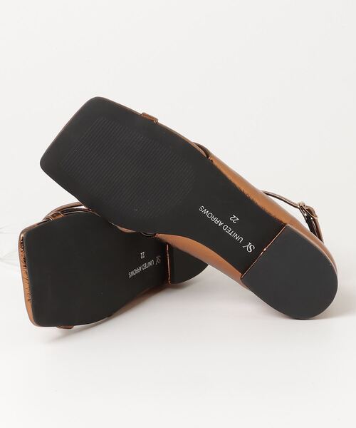 「SY UNITED ARROWS」 フラットサンダル 24cm ブラック レディース_画像3