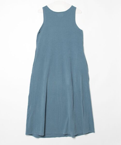 「WTW」 ワンポイントニットワンピース FREE ブルー レディース_画像2