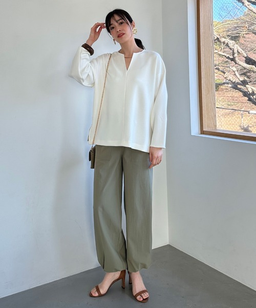 「DOUX ARCHIVES」 長袖カットソー FREE オフホワイト レディース_画像4