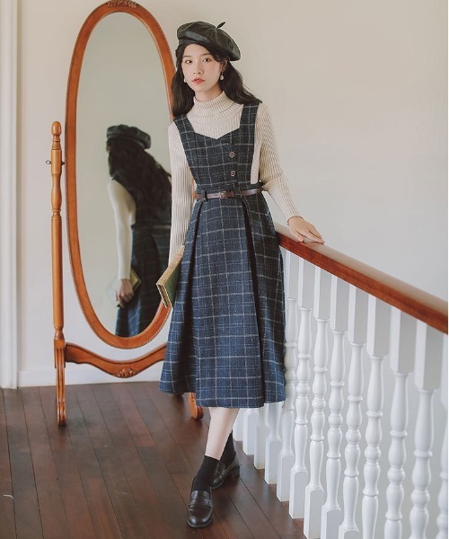 Bonjour Sagan（ボンジュールサガン） ジャンパースカート フレンチ