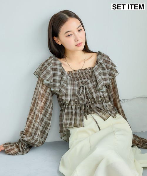 mysty woman（ミスティウーマン） ブラウス シャツ 「新色入荷