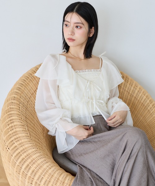 mysty woman（ミスティウーマン） ブラウス シャツ 「新色入荷