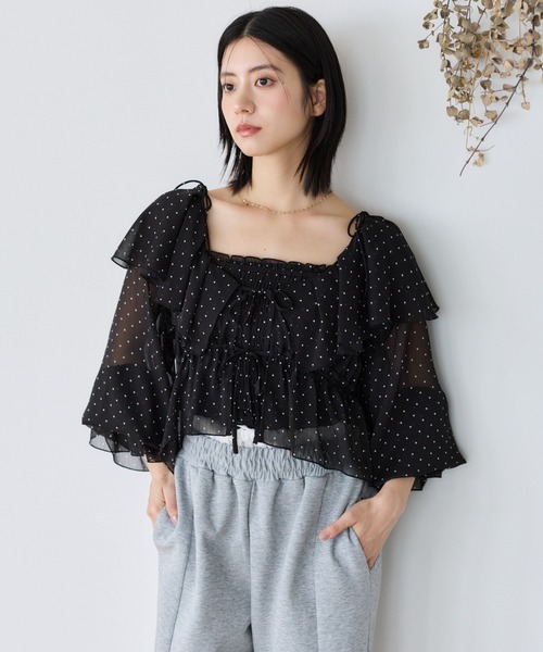 mysty woman（ミスティウーマン） ブラウス シャツ 「新色入荷