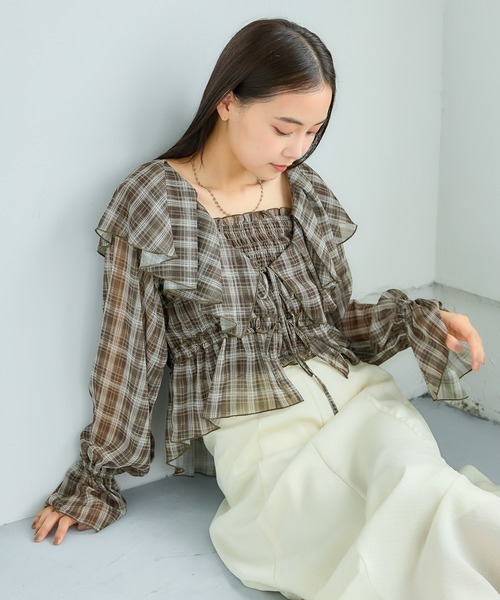 mysty woman（ミスティウーマン） ブラウス シャツ 「新色入荷
