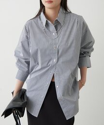 Loungedress（ラウンジドレス） ブラウス シャツ ストライプBigシャツ 
