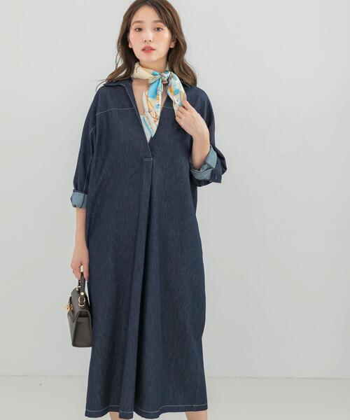 ワンピース スキッパーデニムワンピース : ZOZOTOWN Yahoo!店 - 通販