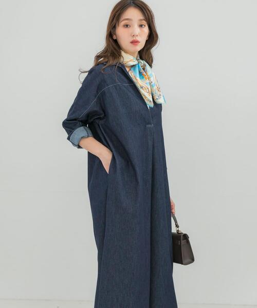 ワンピース スキッパーデニムワンピース : ZOZOTOWN Yahoo!店 - 通販