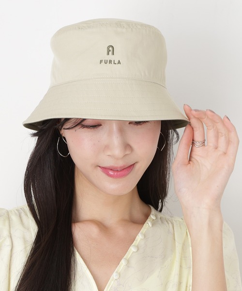 FURLA（フルラ） 帽子 ハット uvカット 紫外線カット リバーシブル UV