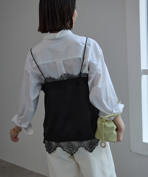 SLOBE IENA（スローブイエナ） キャミソール 「追加」サテンレース