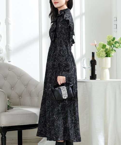 「Lace Ladies」 長袖ワンピース S アイボリー レディース_画像9