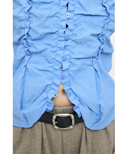 MOUSSY（マウジー） ブラウス シャツ 「26年SS新作」BUTTON UP