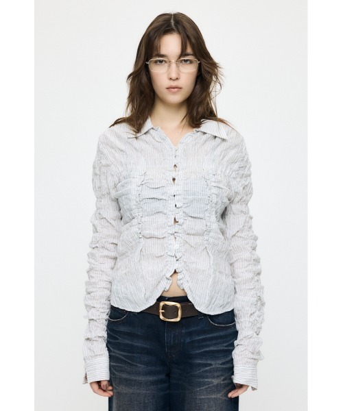 MOUSSY（マウジー） ブラウス シャツ 「26年SS新作」BUTTON UP