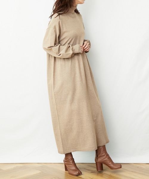 「AZUL ENCANTO」 ニットワンピース FREE ベージュ レディース_画像7