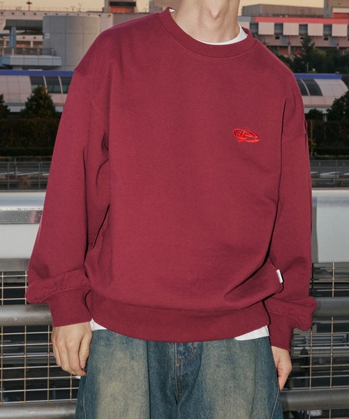 Perushu トレーナー スウェット Perushu embroidered logo clue sweat