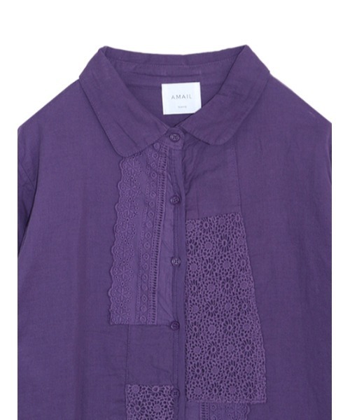 「AMAIL」 長袖ブラウス FREE ブラック レディース_画像2