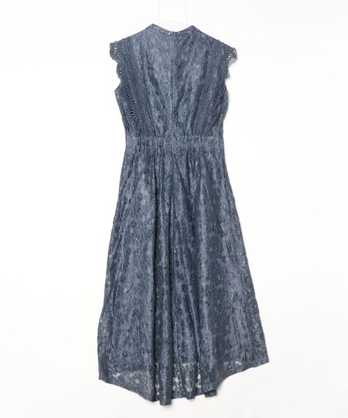 「Lace Ladies」 半袖ワンピース X-LARGE ブルーグレー レディース_画像2