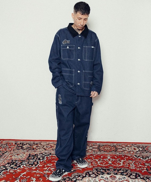 「Subciety」 カバーオール X-LARGE ブラック メンズ_2