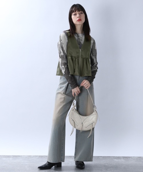 「JEANASIS」 長袖カットソー FREE ベージュ系その他 レディース_画像8