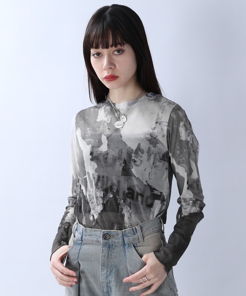 「JEANASIS」 長袖カットソー FREE ベージュ系その他 レディース_画像9