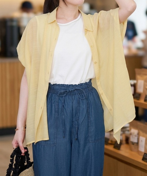 libelle more（リベル モア） ブラウス シャツ 半袖 R/Tスラブ タンク