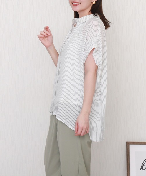 libelle more（リベル モア） ブラウス シャツ 半袖 R/Tスラブ タンク