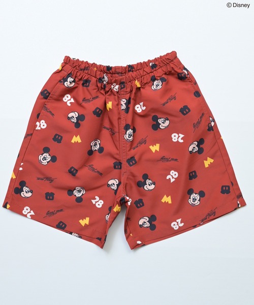 【値下げします❗️】Disney 総柄裏地 ハーフパンツ ブラック Disney（ディズニー） ハーフパンツ パンツ 短パン 「別注」ディズニー