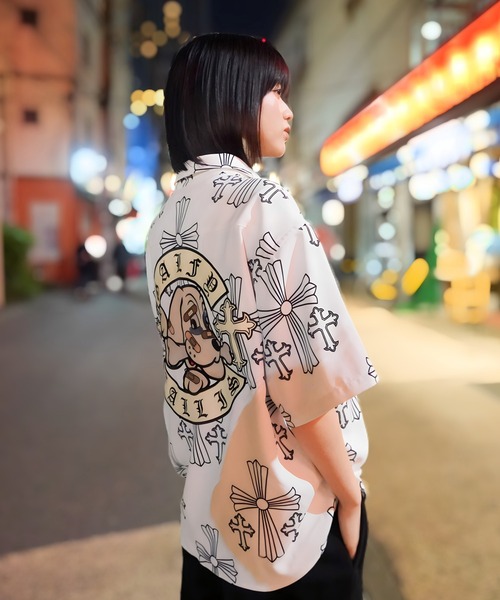 GALFY（ガルフィー） シャツ GA×GALFY-別注十字架わんわん柄シャツ