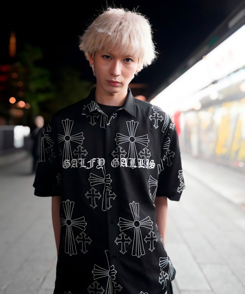 GALFY（ガルフィー） シャツ 半袖 「別注」GA×GALFY-別注十字架