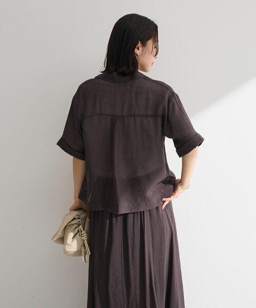 【あやはゆ】シャツ&amp;スカートセット ANGIE セットアップ 「2点セット」レザーライクシャツ＆スカート