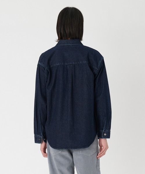 「Levi's」 「Levi’s Silver Tab」長袖シャツ M ダークインディゴブルー メンズ_画像4