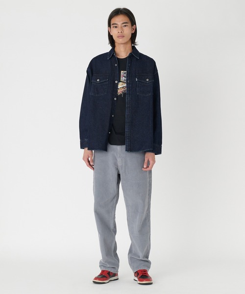 「Levi's」 「Levi’s Silver Tab」長袖シャツ M ダークインディゴブルー メンズ_画像5