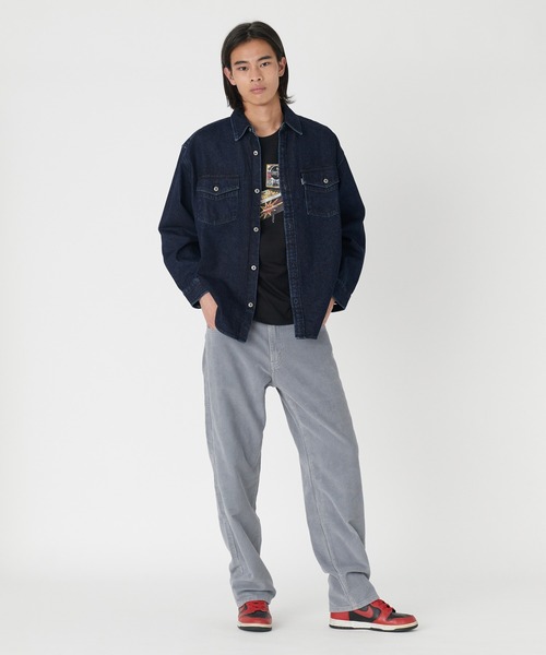 「Levi's」 「Levi’s Silver Tab」長袖シャツ M ダークインディゴブルー メンズ_画像6