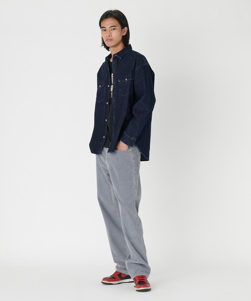 「Levi's」 「Levi’s Silver Tab」長袖シャツ M ダークインディゴブルー メンズ_画像7