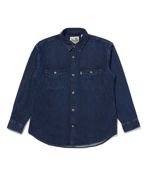 「Levi's」 「Levi’s Silver Tab」長袖シャツ M ダークインディゴブルー メンズ_画像8