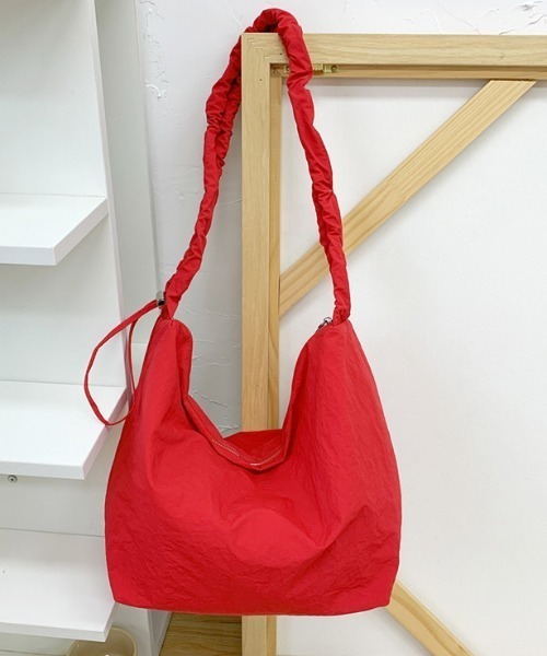 lulufa ショルダーバッグ バッグ ギャザーハンドルナイロンショルダー