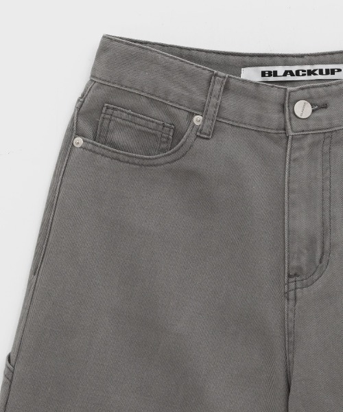 「BLACKUP」 ペインターパンツ LARGE ベージュ レディース_画像7
