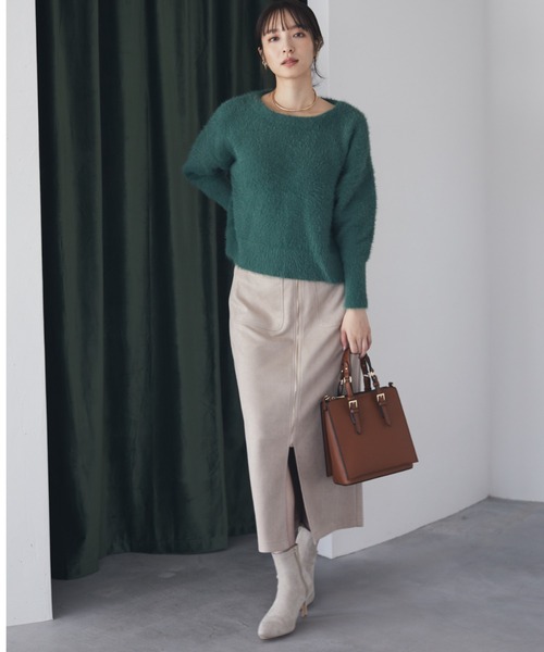 「Andemiu」 タイトスカート SMALL ライトベージュ レディース_画像8