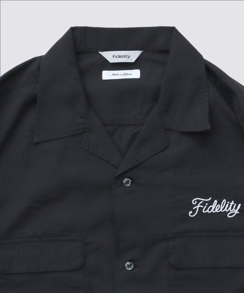 「FIDELITY」 長袖シャツ MEDIUM ブラック メンズ_画像5