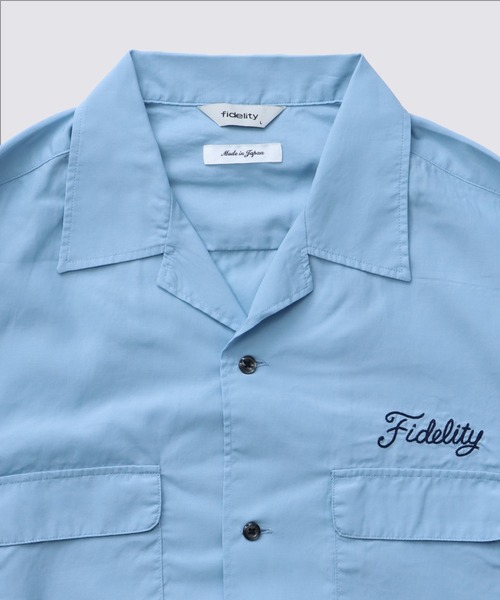 「FIDELITY」 長袖シャツ MEDIUM ブラック メンズ_画像8