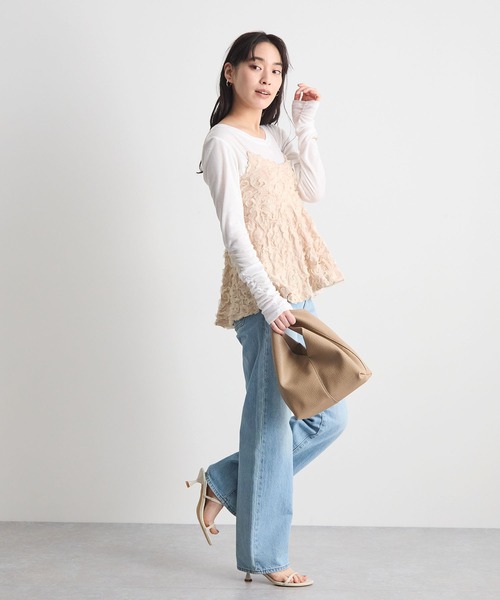 新品 CARLA カーラ Fluffy cami フラッフィーキャミ Futier Land（フューティアランド） キャミソール 花ジャガード